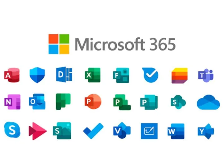 Microsoft 365 logó és alkalmazásikonok